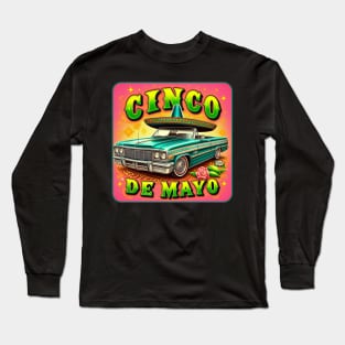 Cinco de Mayo Lowrider Sombrero Top Long Sleeve T-Shirt